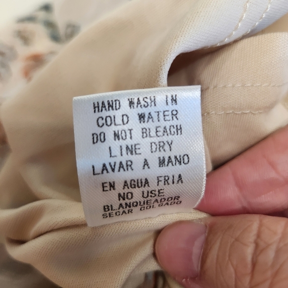 Entro Womens Blouse with Bishop Sleeves and Knitted Detail Size M Peasant Hippie - Picture 5 of 8